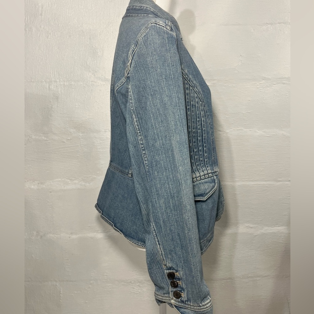 J.JILL  DETAILED JEAN JACKET (a253) - Picture 6 of 14